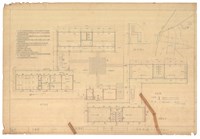 《天主教台南神學院校舍工程施工圖》圖組─〈小修院施工圖 平面圖〉藏品圖，第1張